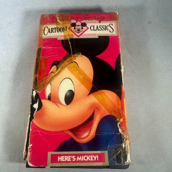 Heres Mickey! 1941 VHS Cartoon Classics Walt Disney - Picture 1 of 3